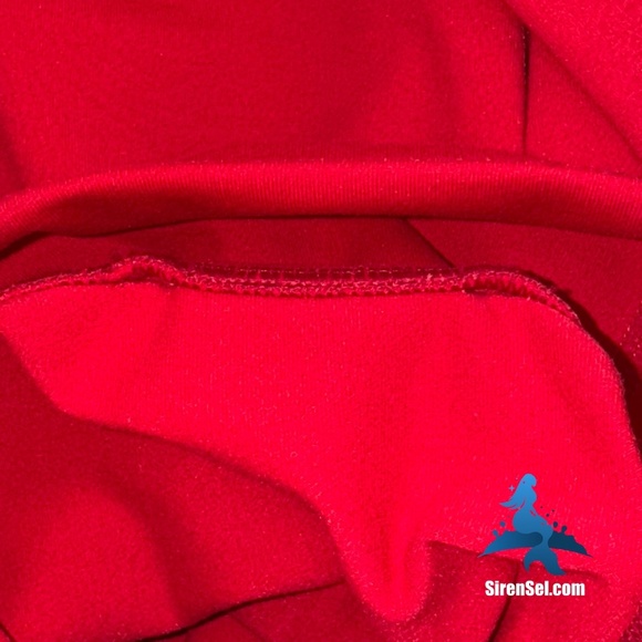 1084 Fabletics Powerhold High Waisted 7/8 Leggings - Size XS - Red w/White Laces - Picture 13 of 15